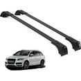 thumbnail image 1 of ERKUL Roof Rack Cross Bars for Audi Q7 2007-2015 | Aluminum Crossbars with Anti Theft Lock for Rooftop | Compatible with Flush Rails - Black, 1 of 8