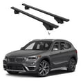 thumbnail image 1 of ERKUL Roof Rack Cross Bars for BMW X1 F48 2016-2022 | Aluminum Crossbars with Anti Theft Lock for Rooftop | Compatible with Flush Rails - Black, 1 of 7