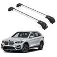 thumbnail image 1 of ERKUL Roof Rack Cross Bars for BMW X1 F48 2016-2022 | Aluminum Crossbars with Anti Theft Lock for Rooftop | Compatible with Flush Rails - Silver, 1 of 7