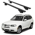 thumbnail image 1 of ERKUL Roof Rack Cross Bars for BMW X3 (E83) 2004-2010 | Aluminum Crossbars with Anti Theft Lock for Rooftop | Compatible with Raised Rails - Black, 1 of 7