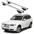 thumbnail image 1 of ERKUL Roof Rack Cross Bars for BMW X3 (E83) 2004-2010 | Aluminum Crossbars with Anti Theft Lock for Rooftop | Compatible with Raised Rails - Silver, 1 of 7
