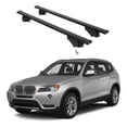thumbnail image 1 of ERKUL Roof Rack Cross Bars for BMW X3 F25 2011-2017 | Aluminum Crossbars with Anti Theft Lock for Rooftop | Compatible with Flush Rails - Black, 1 of 7