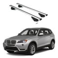 thumbnail image 1 of ERKUL Roof Rack Cross Bars for BMW X3 F25 2011-2017 | Aluminum Crossbars with Anti Theft Lock for Rooftop | Compatible with Flush Rails - Silver, 1 of 7