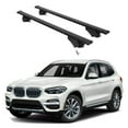 thumbnail image 1 of ERKUL Roof Rack Cross Bars for BMW X3 G01 2018-2025 | Aluminum Crossbars with Anti Theft Lock for Rooftop | Compatible with Flush Rails - Black, 1 of 7