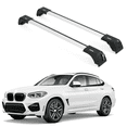 thumbnail image 1 of ERKUL Roof Rack Cross Bars for BMW X4 F26 2014-2018 | Aluminum Crossbars with Anti Theft Lock for Rooftop | Compatible with Flush Rails - Silver, 1 of 7