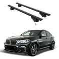 thumbnail image 1 of ERKUL Roof Rack Cross Bars for BMW X4 G02 2019-2025 | Aluminum Crossbars with Anti Theft Lock for Rooftop | Compatible with Flush Rails - Black, 1 of 7