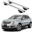 thumbnail image 1 of ERKUL Roof Rack Cross Bars for Cadillac SRX 2010-2016 | Aluminum Crossbars with Anti Theft Lock for Rooftop | Compatible with Raised Rails - Silver, 1 of 7