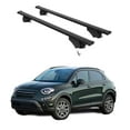 thumbnail image 1 of ERKUL Roof Rack Cross Bars for Fiat 500X 2016-2023 | Aluminum Crossbars with Anti Theft Lock for Rooftop | Compatible with Flush Rails - Black, 1 of 7