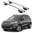 thumbnail image 1 of ERKUL Roof Rack Cross Bars for Ford Escape 2013-2019 | Aluminum Crossbars with Anti Theft Lock for Rooftop | Compatible with Raised Rails - Silver, 1 of 7