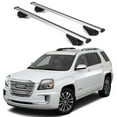 thumbnail image 1 of ERKUL Roof Rack Cross Bars for GMC Terrain 2010-2017 | Aluminum Crossbars with Anti Theft Lock for Rooftop | Compatible with Raised Rails - Silver, 1 of 7