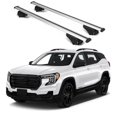 thumbnail image 1 of ERKUL Roof Rack Cross Bars for GMC Terrain 2018-2024 | Aluminum Crossbars with Anti Theft Lock for Rooftop | Compatible with Raised Rails - Silver, 1 of 7