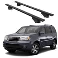 thumbnail image 1 of ERKUL Roof Rack Cross Bars for Honda Pilot 2009-2015 | Aluminum Crossbars with Anti Theft Lock for Rooftop | Compatible with Raised Rails - Black, 1 of 7