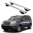 thumbnail image 1 of ERKUL Roof Rack Cross Bars for Honda Pilot 2009-2015 | Aluminum Crossbars with Anti Theft Lock for Rooftop | Compatible with Raised Rails - Silver, 1 of 7