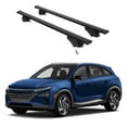 thumbnail image 1 of ERKUL Roof Rack Cross Bars for Hyundai NEXO 2019-2023 | Aluminum Crossbars with Anti Theft Lock for Rooftop | Compatible with Flush Rails - Black, 1 of 7
