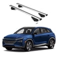 thumbnail image 1 of ERKUL Roof Rack Cross Bars for Hyundai NEXO 2019-2023 | Aluminum Crossbars with Anti Theft Lock for Rooftop | Compatible with Flush Rails - Silver, 1 of 7