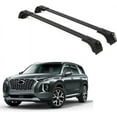 thumbnail image 1 of ERKUL Roof Rack Cross Bars for Hyundai Palisade 2019-2025 | Aluminum Crossbars with Anti Theft Lock for Rooftop | Compatible with Flush Rails - Black, 1 of 8