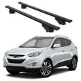thumbnail image 1 of ERKUL Roof Rack Cross Bars for Hyundai Tucson 2010-2015 | Aluminum Crossbars with Anti Theft Lock for Rooftop | Compatible with Raised Rails - Black, 1 of 7