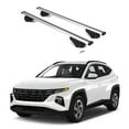 thumbnail image 1 of ERKUL Roof Rack Cross Bars for Hyundai Tucson 2022-2024 | Aluminum Crossbars with Anti Theft Lock for Rooftop | Compatible with Flush Rails - Silver, 1 of 7