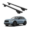 thumbnail image 1 of ERKUL Roof Rack Cross Bars for Infiniti QX70 2014-2017 | Aluminum Crossbars with Anti Theft Lock for Rooftop | Compatible with Raised Rails - Black, 1 of 7
