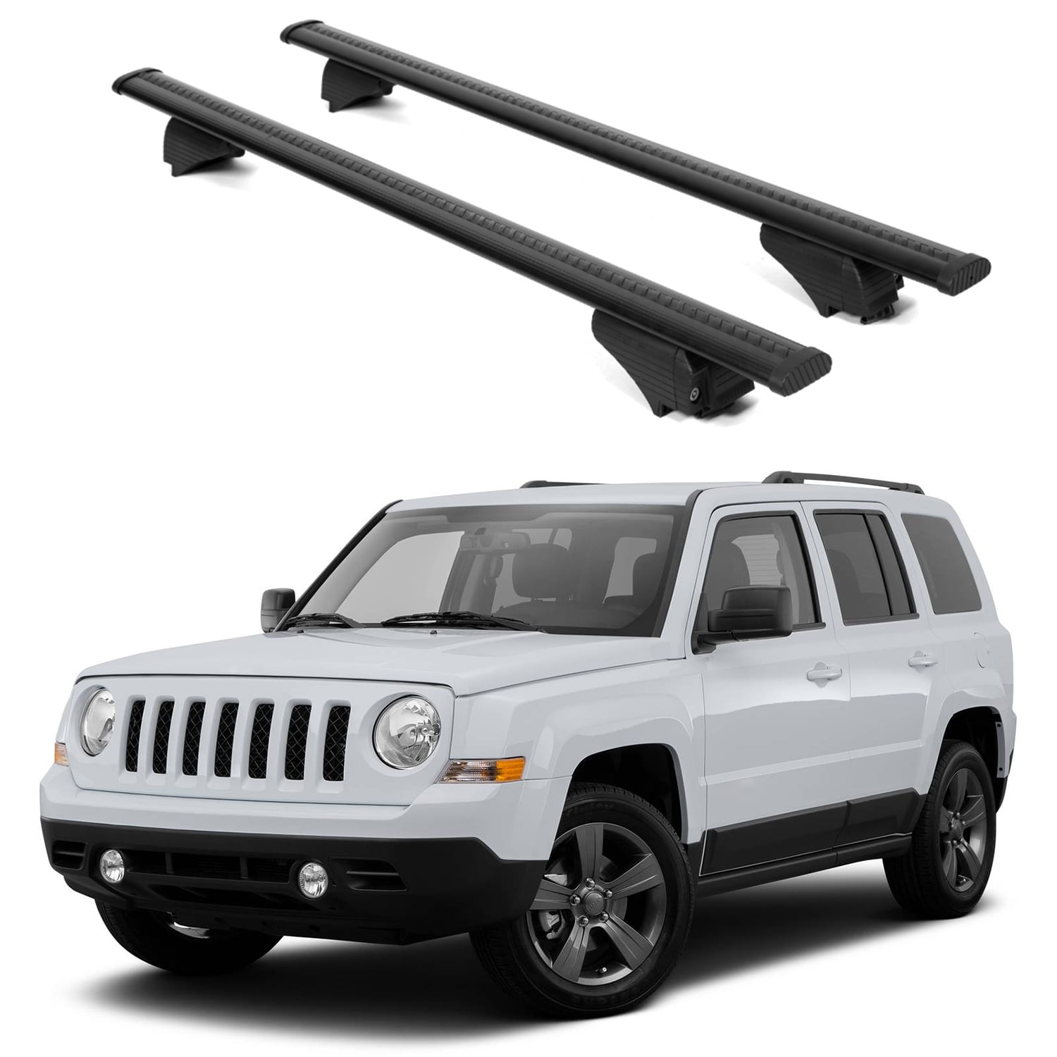 ERKUL Roof Rack Cross Bars for Jeep Patriot 2007-2017 Aluminum