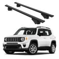 thumbnail image 1 of ERKUL Roof Rack Cross Bars for Jeep Renegade 2015-2024 | Aluminum Crossbars with Anti Theft Lock for Rooftop | Compatible with Raised Rails - Black, 1 of 7