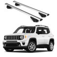 thumbnail image 1 of ERKUL Roof Rack Cross Bars for Jeep Renegade 2015-2024 | Aluminum Crossbars with Anti Theft Lock for Rooftop | Compatible with Raised Rails - Silver, 1 of 7