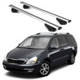 thumbnail image 1 of ERKUL Roof Rack Cross Bars for KIA Sedona 2011-2014 | Aluminum Crossbars with Anti Theft Lock for Rooftop | Compatible with Raised Rails - Silver, 1 of 7