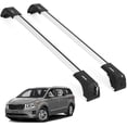 thumbnail image 1 of ERKUL Roof Rack Cross Bars for Kia Sedona 2015-2021 | Aluminum Crossbars with Anti Theft Lock for Rooftop | Compatible with Flush Rails - Silver, 1 of 8