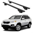 thumbnail image 1 of ERKUL Roof Rack Cross Bars for Kia Sorento 2011-2015 | Aluminum Crossbars with Anti Theft Lock for Rooftop | Compatible with Raised Rails - Black, 1 of 7