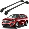 thumbnail image 1 of ERKUL Roof Rack Cross Bars for Kia Sorento 2016-2020 | Aluminum Crossbars with Anti Theft Lock for Rooftop | Compatible with Flush Rails - Black, 1 of 8