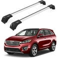 thumbnail image 1 of ERKUL Roof Rack Cross Bars for Kia Sorento 2016-2020 | Aluminum Crossbars with Anti Theft Lock for Rooftop | Compatible with Flush Rails - Silver, 1 of 8