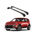 thumbnail image 1 of ERKUL Roof Rack Cross Bars for Kia Soul X-Line 2014-2019 | Aluminum Crossbars with Anti Theft Lock for Rooftop | Compatible with Flush Rails - Black, 1 of 7