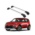 thumbnail image 1 of ERKUL Roof Rack Cross Bars for Kia Soul X-Line 2014-2019 | Aluminum Crossbars with Anti Theft Lock for Rooftop | Compatible with Flush Rails - Silver, 1 of 7