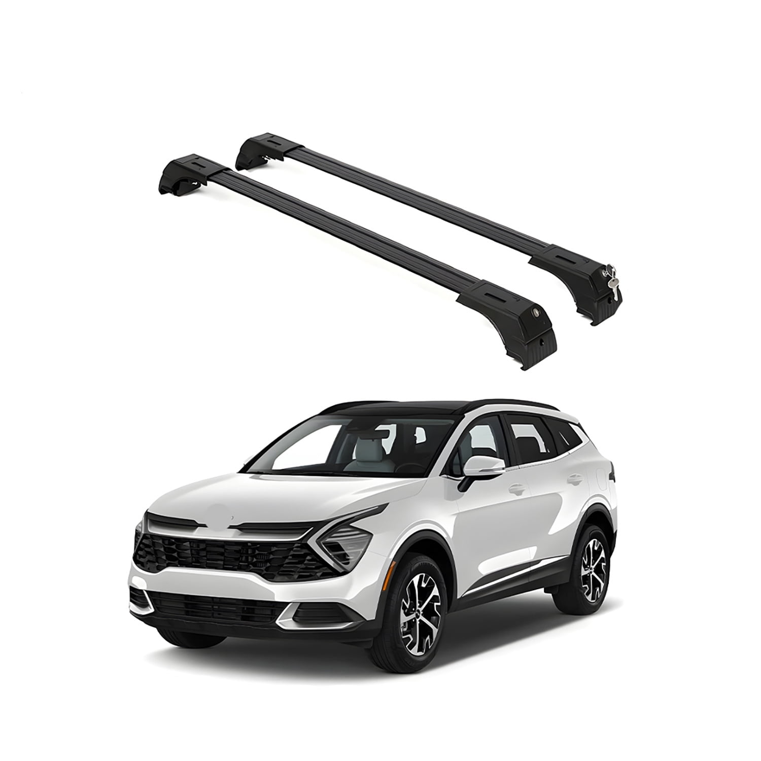 ERKUL Roof Rack Cross Bars for Kia Sportage 20232024 Aluminum Crossbars with Anti Theft Lock