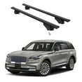 thumbnail image 1 of ERKUL Roof Rack Cross Bars for Lincoln Aviator 2020-2025 | Aluminum Crossbars with Anti Theft Lock for Rooftop | Compatible with Flush Rails - Black, 1 of 7