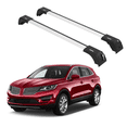 thumbnail image 1 of ERKUL Roof Rack Cross Bars for Lincoln MKC 2015-2019 | Aluminum Crossbars with Anti Theft Lock for Rooftop | Compatible with Flush Rails - Silver, 1 of 7