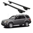 thumbnail image 1 of ERKUL Roof Rack Cross Bars for Mazda Tribute 2001-2011 | Aluminum Crossbars with Anti Theft Lock for Rooftop | Compatible with Raised Rails - Black, 1 of 8