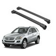 thumbnail image 1 of ERKUL Roof Rack Cross Bars for Mercedes Benz ML W164 2006-2011 | Anti-Theft Lock Aluminum Crossbars for Rooftop, Cargo Carrier, Luggage | Black, 1 of 8