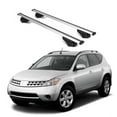 thumbnail image 1 of ERKUL Roof Rack Cross Bars for Nissan Murano 2003-2014 | Aluminum Crossbars with Anti Theft Lock for Rooftop | Compatible with Raised Rails - Silver, 1 of 7