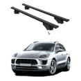 thumbnail image 1 of ERKUL Roof Rack Cross Bars for Porsche Macan 2014-2024 | Aluminum Crossbars with Anti Theft Lock for Rooftop | Compatible with Flush Rails - Black, 1 of 7