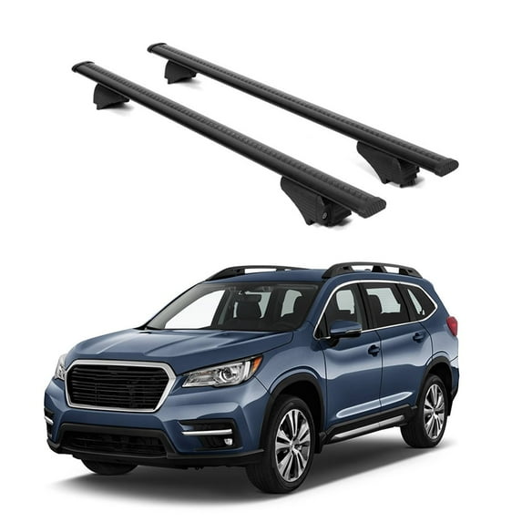 ERKUL Roof Rack Cross Bars for Subaru Ascent 2019-2025 | Aluminum Crossbars with Anti Theft Lock for Rooftop | Compatible with Raised Rails - Black