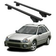 thumbnail image 1 of ERKUL Roof Rack Cross Bars for Subaru Outback 2000-2004 | Aluminum Crossbars with Anti Theft Lock for Rooftop | Compatible with Raised Rails - Black, 1 of 8
