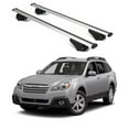 thumbnail image 1 of ERKUL Roof Rack Cross Bars for Subaru Outback 2010-2014 | Aluminum Crossbars with Anti Theft Lock for Rooftop | Compatible with Raised Rails - Silver, 1 of 8