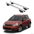thumbnail image 1 of ERKUL Roof Rack Cross Bars for Suzuki SX4 2006-2013 | Aluminum Crossbars with Anti Theft Lock for Rooftop | Compatible with Raised Rails - Silver, 1 of 7