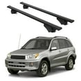 thumbnail image 1 of ERKUL Roof Rack Cross Bars for Toyota RAV4 1996-2006 | Aluminum Crossbars with Anti Theft Lock for Rooftop | Compatible with Raised Rails - Black, 1 of 8