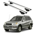 thumbnail image 1 of ERKUL Roof Rack Cross Bars for Toyota RAV4 1996-2006 | Aluminum Crossbars with Anti Theft Lock for Rooftop | Compatible with Raised Rails - Silver, 1 of 8