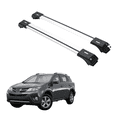 thumbnail image 1 of ERKUL Roof Rack Cross Bars for Toyota RAV4 2013-2018 | Aluminum Crossbars with Anti Theft Lock for Rooftop | Compatible with Raised Rails - Silver, 1 of 8