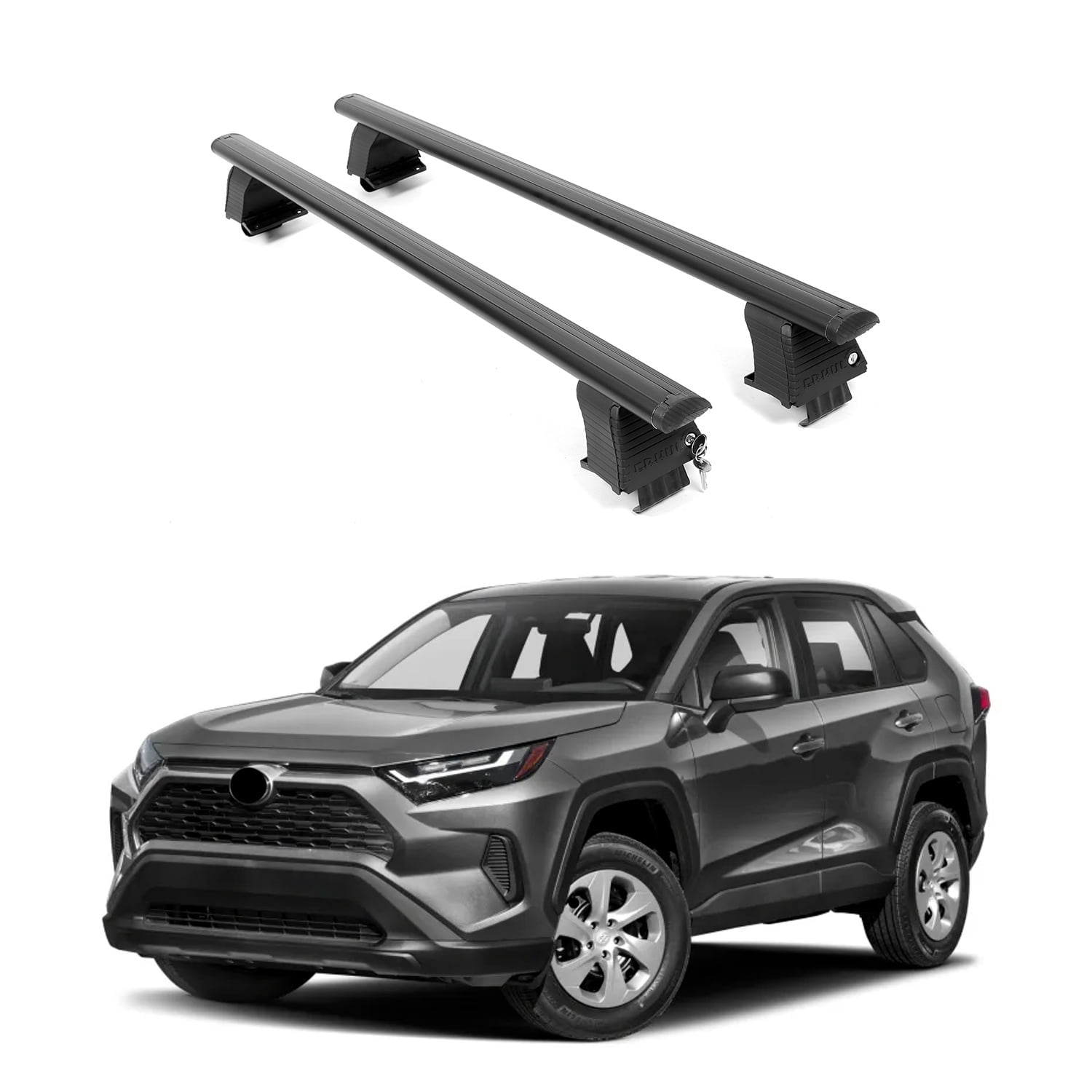 ERKUL Roof Rack Cross Bars for Toyota RAV4 2019-2024 | Aluminum ...