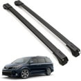 thumbnail image 1 of ERKUL Roof Rack Cross Bars for Toyota Sienna 2011-2020 | Aluminum Crossbars with Anti Theft Lock for Rooftop | Compatible with Raised Rails - Black, 1 of 8