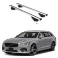 thumbnail image 1 of ERKUL Roof Rack Cross Bars for Volvo V90 2017-2022 | Aluminum Crossbars with Anti Theft Lock for Rooftop | Compatible with Flush Rails - Silver, 1 of 7